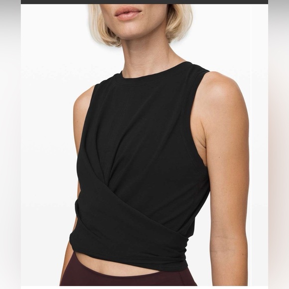 NWT Lululemon Time to Restore Tank In Black. Size 12 - Picture 6 of 10